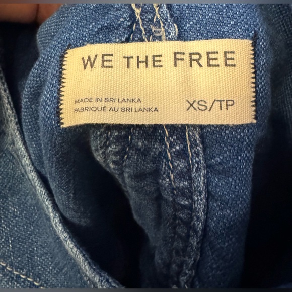 NWT Free People We The Free Jude Shortalls - Mid Indigo Blue - XS - Picture 10 of 11
